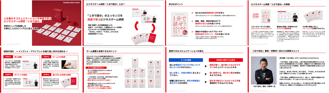 『1分で話せ』ビジネスゲーム研修